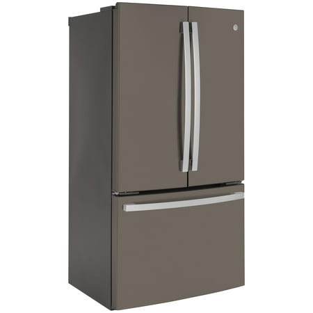 GE - 23.1 Cu. Ft. French Door Counter-Depth Refrigerator - Stainless steel