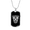 Military Chain (Gold), variant on Calavera Mexican Sugar Skull 49 Dog Tag Necklace Stainless Steel 24" Chain Silver Tone or Gold Tone
