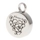 thumbnail image 5 of redondo de acero inoxidable a prueba de agua Siempre corazón Cremación abuela Hugo Memorial Cremation Pendant, 5 of 10