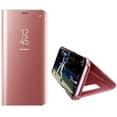 thumbnail image 2 of Compatible With Galaxy S10e Case Mirror Phone Case, Cover Clear View Pu Leather Case Flip Protective Cover Wallet Phone Case Flip Case Wallet Case Leather Cover For Galaxy S10e, Rose Gold, 2 of 4