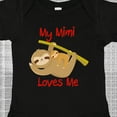 thumbnail image 4 of Inktastic My Mimi Loves Me Sloth Boys or Girls Baby Bodysuit, 4 of 5