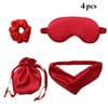 Peaoy Sleep Mask Silk Eye Mask for Sleeping Blindfold Eye Covers with Headband Scrunchy Pouch for Travel Night Sleep Christmas Gift Set