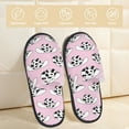 thumbnail image 2 of Slippers for Women, cowgirl hats cow print pink Womens Slippers Fuzzy Winter House Shoes, Soft Anti-Skid Slippers Indoor and Outdoor, 2 of 7