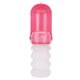 thumbnail image 1 of Botella de agua potable plegable portátil para viajes al aire libre para mascotas de silicona de 350 ml, hervidor para perros y gatos, color rosa, 1 of 11