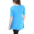 thumbnail image 3 of 24/7 Comfort Apparel Women's 3/4 Sleeve Tunic, 3 of 3