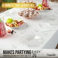 thumbnail image 2 of Exquisite 350 Piece Clear Plastic Disposable Party Plates & Tableware Combo Set, 2 of 7