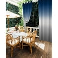 thumbnail image 5 of nqOlkjepod Outdoor Curtains for Patio Waterproof, Navy Blue Gray Ombre Outdoor Privacy Panels Grommet, Modern Gradient Abstract Art Blackout Outside Curtains for Porch/Cabana 54"x95", 2 Panels, 5 of 8