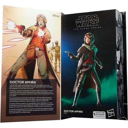 Star Wars The Black Series Doctor Aphra Collectible Action Figure, Plastic Multicolor, 9.02 x 5 in