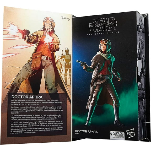 Star Wars The Black Series Doctor Aphra Collectible Action Figure, Plastic Multicolor, 9.02 x 5 in