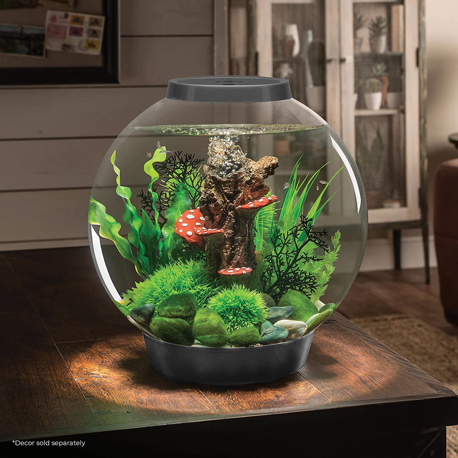 biOrb CLASSIC 30 Aquarium with Standard Light - 8 Gallon, Silver