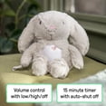 thumbnail image 4 of Ingenuity Sylvi Cuddle Pal Daytime Baby Soother​, 8 Songs, 0+M - Plush Bunny, 4 of 15