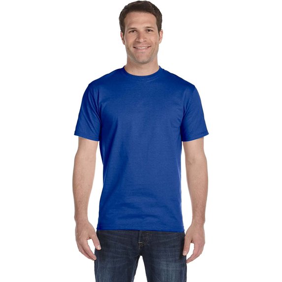 Hanes Comfort Soft Crew Neck Tee Pack of 5, Deep Royal, Medium