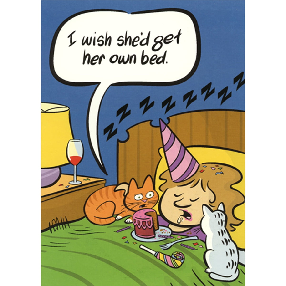 Forgetful Woman Funny Belated Birthday Card By Oatmeal Studios – Hand On Head Design, Humorous & Eco-Friendly