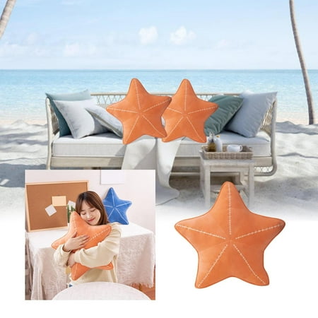 

Car Sit Cushion 19.7in Summer Sea Cute Pillow Cushion And Decorate Your Home Suede Seashell Modern Cushions For Children Adult