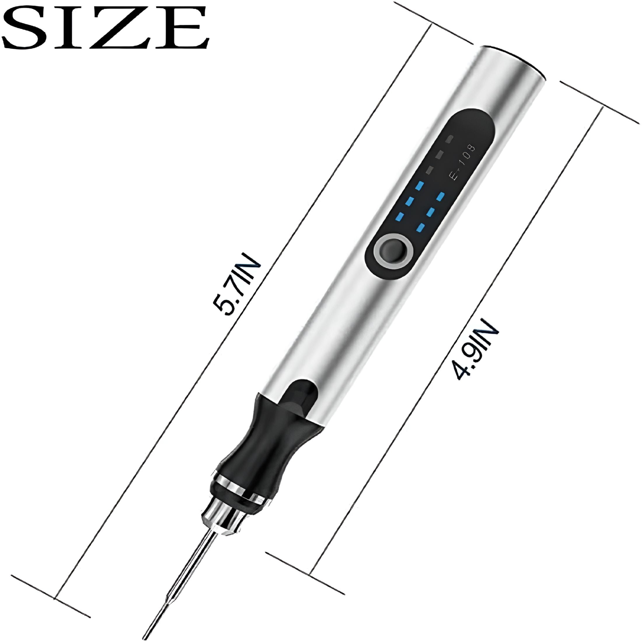EXLEAF 2026 New Engraving Pen for Diyers,Professional Engraving Pen for Metal,Wood,Glass,And Plastic,Suitable for Professionals and Amateurs(Black-2)