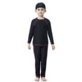 thumbnail image 6 of gcong Full Coverage Long Sleeve Swim Shirt and Pants Set for Girls Beach and Pool Swimming Wear Black 2-3 Years, 6 of 6