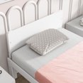 thumbnail image 4 of HSUNNS Twin Size Platform Bed with Footboard Bench, Modern Wood Bed Frame with Headboard and Wood Slat Support, Bedroom Furniture, No Box Spring Needed, Easy Assembly, White, 4 of 13