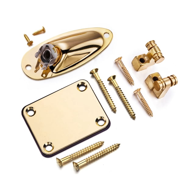 Guitar String Tree Retainer Set, Guitar Socket Board Guitar Neck Plate String Roller Retainer With Screws For Replacement