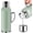 Green, variant on Augshark 34 oz Insulated Water Bottle, Double Wall Vacuum Stainless Steel Water Flask Jug with Handle & Metal Mechanical Temperature Measuring Cup Lid, Leakproof Travel Bottle Keep Cold 36h Hot 24h