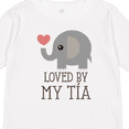 thumbnail image 4 of Inktastic Tia Loves Me Baby Elephant Boys or Girls Long Sleeve Toddler T-Shirt, 4 of 5