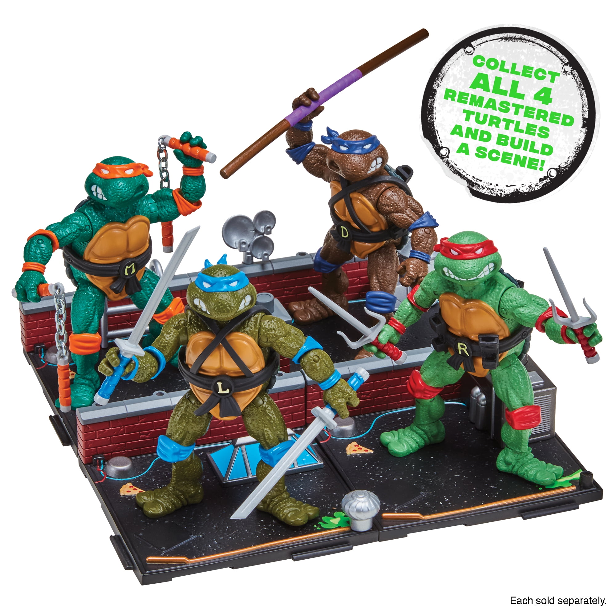 ❤️新品未開封❤️復刻版4体セット❤️タートルズTMNT✨激レア 1988仕様✨ Teenage Mutant Ninja Turtles: 4” Remastered Leonardo Action