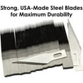 thumbnail image 4 of Eucatus Best Products & Gifts, Premium USA-Made Silver Steel Hobby Knife Blades Mega Bulk 100pk, 4 of 6