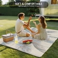 thumbnail image 4 of Outdoor Rug 3x5 ft Tropical Palm Trees Waterproof Outdoor Patio Rug Mat Non Slip Outside Area Rugs Carpet for RV,Camping,Porch,Deck,Pool,Balconybackyard,Beige Retro Rustic Wood Textured, 4 of 9