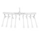 thumbnail image 1 of Perchas plegables para ahorrar espacio de almacenamiento: perfectas para ropa, suéteres y viajes. Organizador de armario portátil blanco, 1 of 8