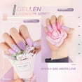 thumbnail image 6 of Gellen Gel Nail Polish Kit, 6 Colors Lavenders Series with Violet Lilac Rose Pink UV Gel Polish Set, Soak Off Nail Polish Set for Home DIY Nail Art, Gifts for Women, 6 of 12
