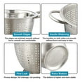 thumbnail image 6 of Mainstays SS 5QT Multi-Use Colander for Straining, Draining & Rinsing Pasta, Fruits or Vegetables, 6 of 8