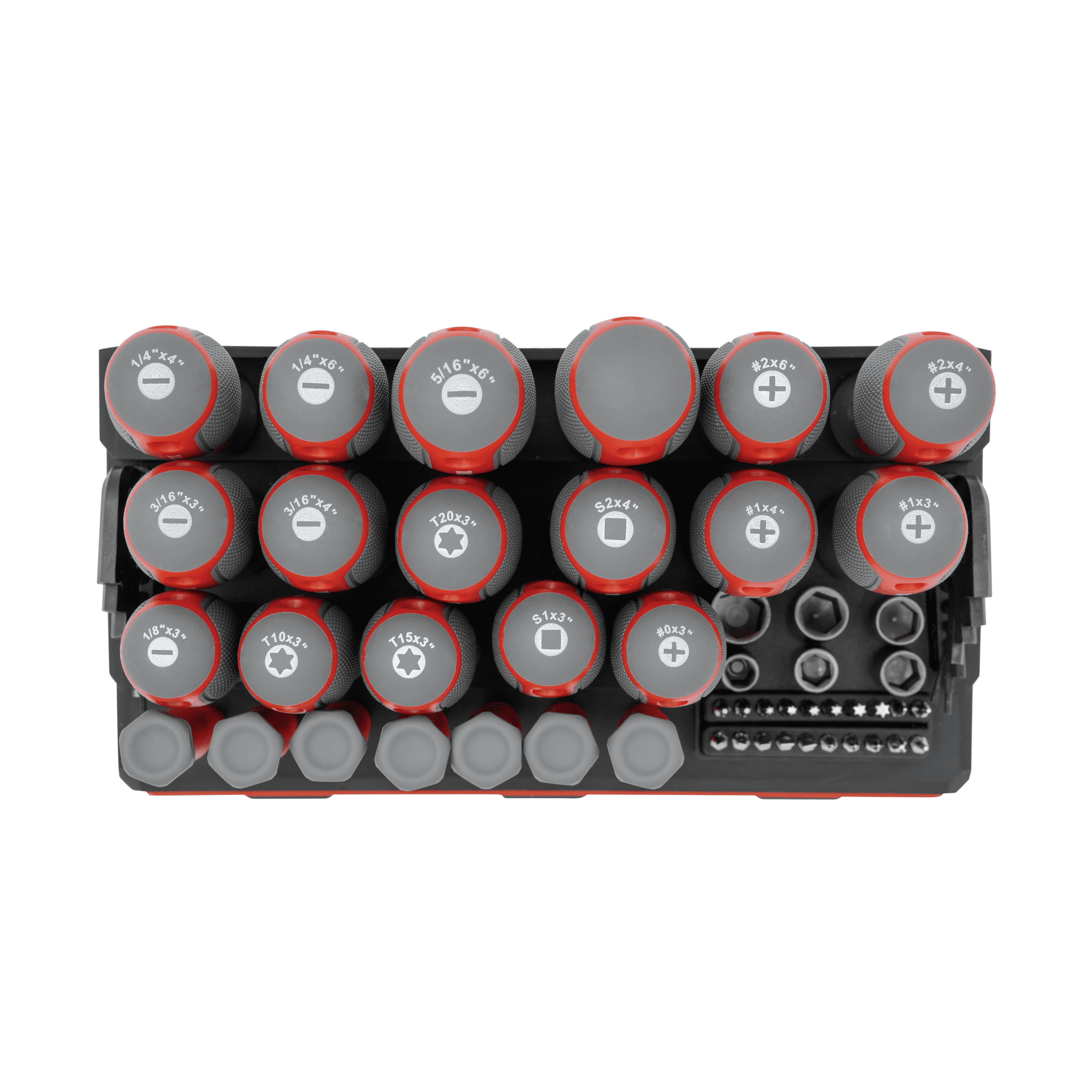 INTERTOOL 114-Piece Magnetic Screwdriver Set with Organizer VT08-3372