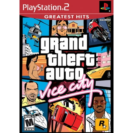 PS2 Grand Theft Auto Vice City (Best 2 Player Ps2 Games)