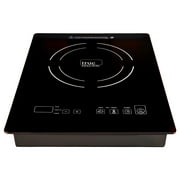 True Induction TI-1B Built-In 858UL Certified, 12-inch Single Induction Cooktop 1750W Glass-Ceramic Top