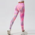 thumbnail image 4 of Womens Yoga Leggings Tie Dye Scrunch Elastic Sports Tights Lifting Workout Cycling High Waisted Soft Pants for Gym, 4 of 4