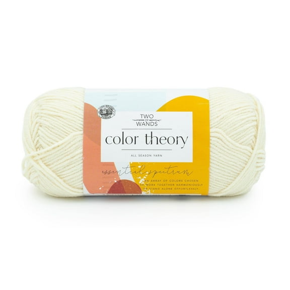 Color Theory Worsted Yarn, Premium Acrylic Knitting Crochet Thread, 100g Skein, 225 Meters, Easy to Mix Hues, Beige