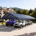 thumbnail image 2 of 20x40FT Heavy Duty Metal Carport, Rust/Wind/UV Resistant, All Weather Protection, Portable Shelter for Cars, SUVs, Trucks, RVs, Boats, 2 of 7