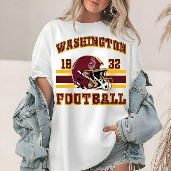 Wa.shing.ton Football T-Shirt, Fan Apparel Vintage Style Football Shirt