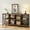 Grey, variant on 62.2in Console Table with 8 Cube Storage Organizer,2-Tier Open Shelf Wooden Bookcase,Entryway Table for Entrance, Hallway, Living Room,Gray