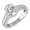 10K White Gold, variant on FINE JEWELRY 10K White Gold Lab Grown Diamond Solitaire Engagement Ring (2 cttw, D-F Color, VS1 Clarity) Size 9