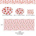 thumbnail image 4 of OUSITAID 66pcs(25pcs Napkins + 20pcs 7‘‘ Plates + 20pcs 9‘‘ Plates + 1pc Tablecloth)Disposable Tableware Set  Pink Strawberry Patterned Tableware Set  Suitable For Various Themed Parties, 4 of 7