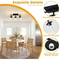 thumbnail image 2 of 3-Light Track Lighting Kit Black Track Lighting Fixtures Bathroom Wall Sconces Ceiling Mount Kitchen Tracking Lights Rotatable Spotlight with Clear Glass Shade for Kitchen Shop Hallway, 2 of 7