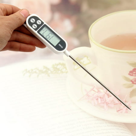 ZEDWELL Food Thermometer, Meat Thermometer, Digital Food Thermometer, Probe for Kitchen Food, BBQ, Steak, Milk, Breast Milk,Bread,Cheese,Water, Beer,Cooking