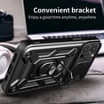 thumbnail image 5 of Phone Case for iPhone 14 Pro Max with Slide Camera Window, Heavy Duty Protection Phone Cover Case with Ring Kickstand for iPhone 14 Pro Max      Red, 5 of 9