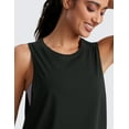 thumbnail image 5 of CRZ YOGA Pima Cotton Tank Tops for Women Workout Yoga Running Loose Crop Sleeveless Shirts, 5 of 7