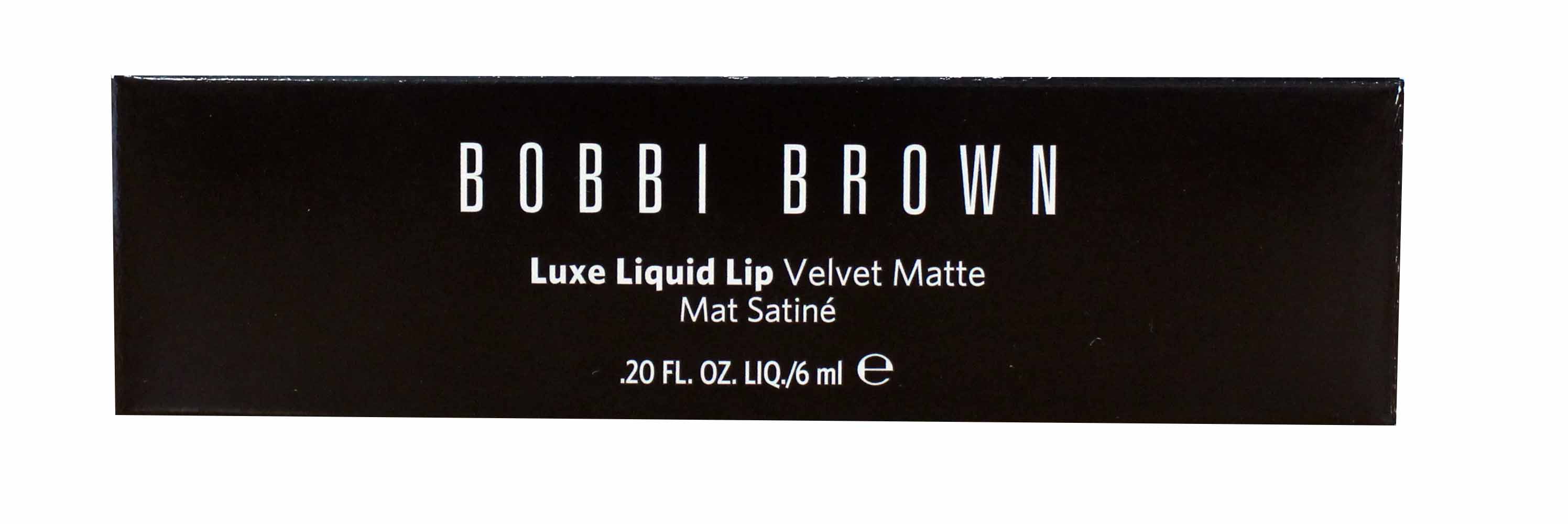 Bobbi Brown Luxe Liquid Lip Velvet Matte Lipstick 0.20oz Blood Orange 10 New