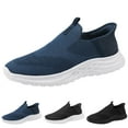 thumbnail image 6 of XDDST Black Comfortable Shoes for Men Casual Sports Shoes Fashionable New Pattern Simple Solid Color Lightweight Comfortable All Season Slip On, 6 of 9