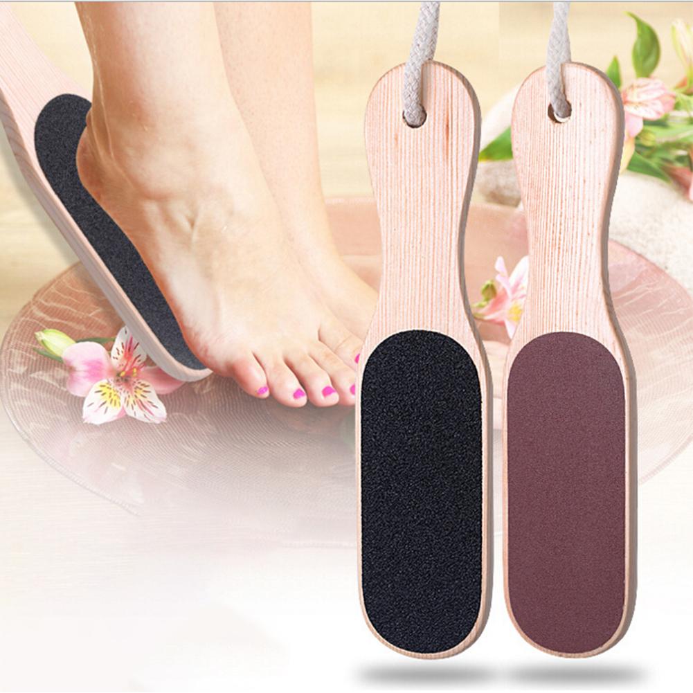 1Pc Hand Foot File Exfoliating Wooden Scrub Rub Board Dead Skin Removal