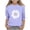 Purple, variant on CYRBOKO T-shirts for Girls, Crewneck 3/4 Sleeve Casual Floral Print Pullover Tops Orange Size 6 T