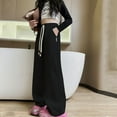 thumbnail image 4 of Generic Boys Girls Baggy Joggers Straight Leg Sweatpants Elastic Waist Track Pants/Drawstring, Solid School Athletic Trousers, 4 of 6