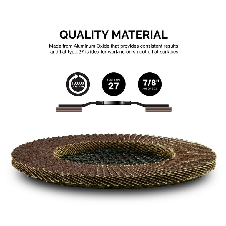 glico様　6/20 NEIKO 11108A 10 Pack Aluminum Oxide Flap Discs 4-1/2 for